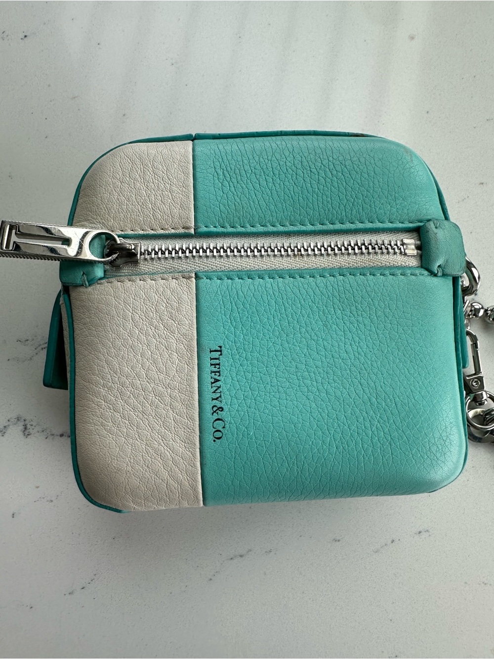 Tiffany & Co. Two-Tone Mini Leather with silver strap- RARE